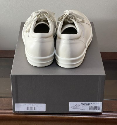 SS24 LIDO Rick Owens Milk Vans Vintage Sneaker Size 11