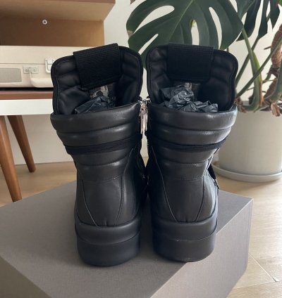STEAL Rick Owens Triple Black Bumper Geobasket Sneakers