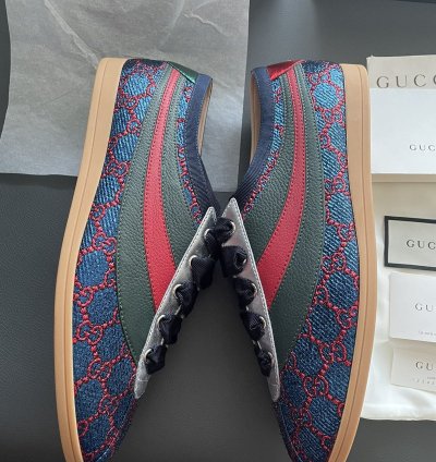 Super Runway GG Logo Limited Edition ACE Leather Sneaker