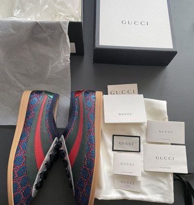 Super Runway GG Logo Limited Edition ACE Leather Sneaker