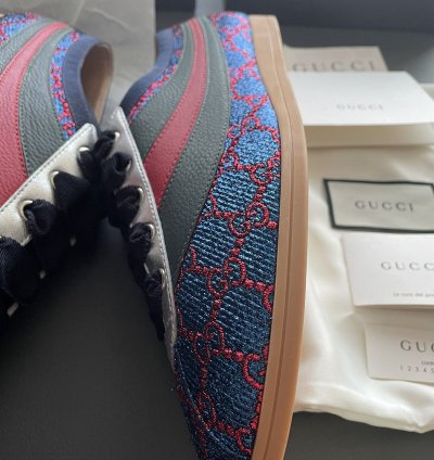 Super Runway GG Logo Limited Edition ACE Leather Sneaker