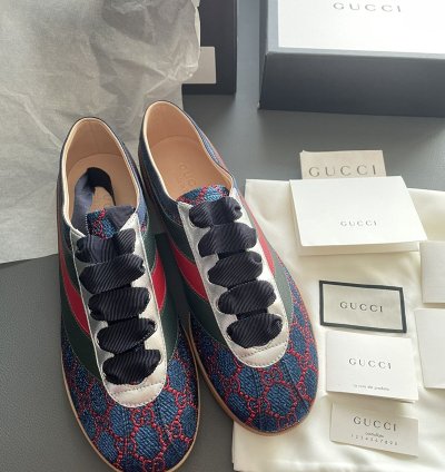Super Runway GG Logo Limited Edition ACE Leather Sneaker