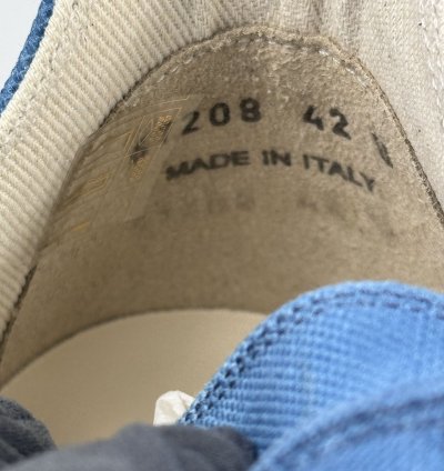 TOOTHPASTE BLUE CANVAS SNEAKERS