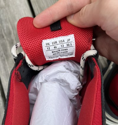 Triple Black Red Distressed