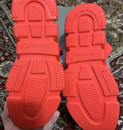 Unworn Balenciaga Red Speed Trainers in Size 44