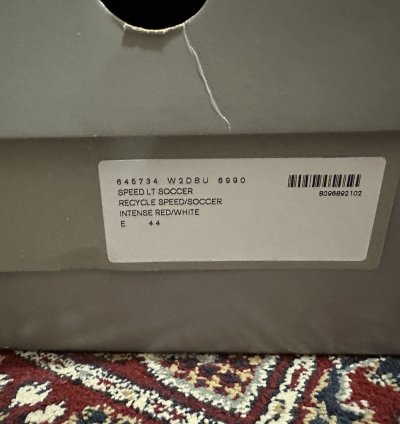 Unworn Balenciaga Red Speed Trainers in Size 44