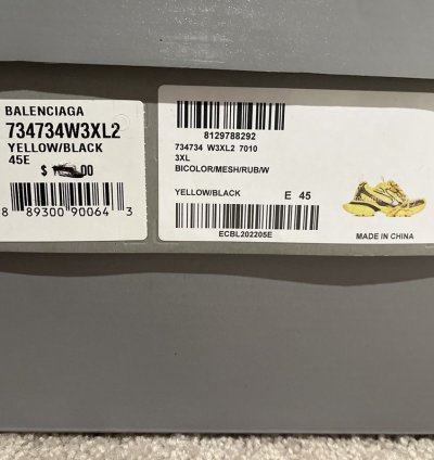 Yellow Balenciaga 3XL