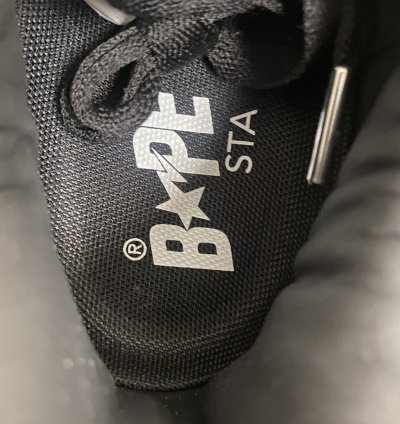 100 Authentic Bathing Ape Bape Sta Black Suede Size 8 5