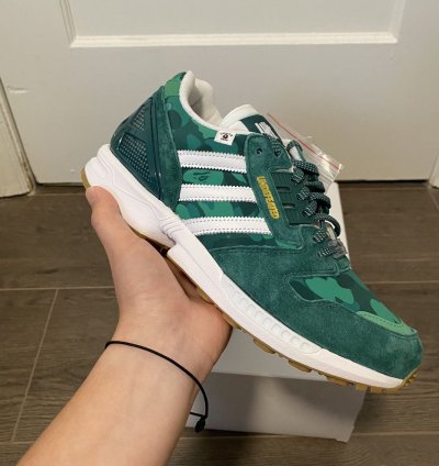 2020 Adidas Bape Undefeated ZX 8000 sz 8