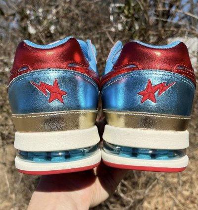 2021 Bathing Ape Metallic Red Blue Roadsta