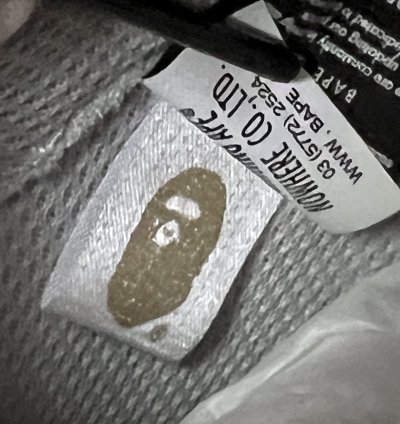 2022 Bape Bapesta 93 Hi Grey White Dark Grey