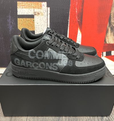 2022 Bape Comme Des Garcons CDG Osaka Bapesta Low Black
