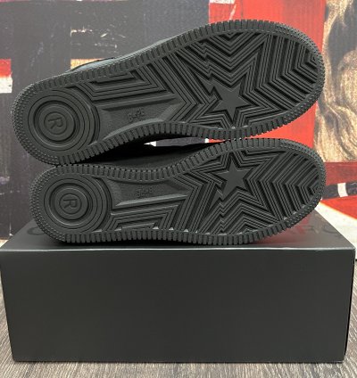 2022 Bape Comme Des Garcons CDG Osaka Bapesta Low Black