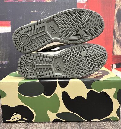 2022 Bape Sk8 Sta Army Olive Green Dark Navy Blue