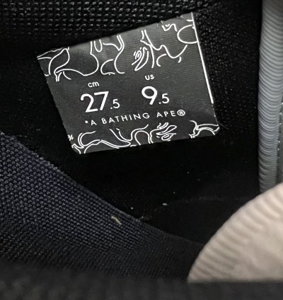 2023 Bape JJJJound Bapesta Low White Navy Blue