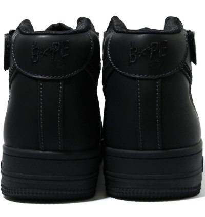 9 5 DS BAPE STA MILITARY MID Leather Suede Black