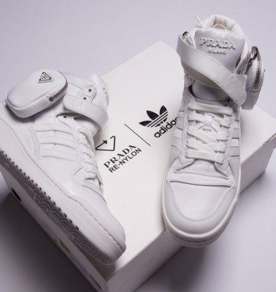 Adidas Prada Re-Nylon Forum High-Top Sneakers