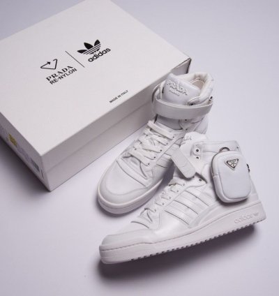Adidas Prada Re-Nylon Forum High-Top Sneakers
