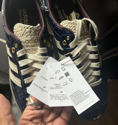 Adidas Samba Navy Croc Sneakers