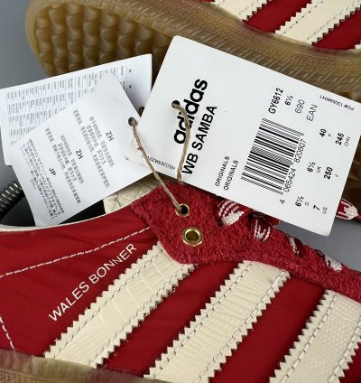 Adidas Samba Wales Bonner Red Men Sneakers US 7