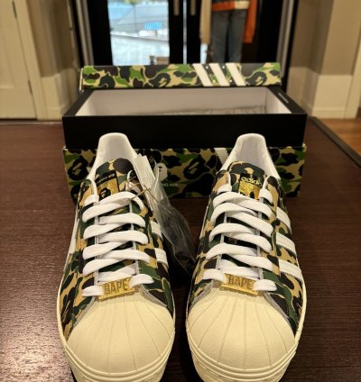 Adidas Superstar Bape ABC Camo Green