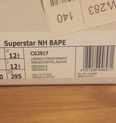 adidas Superstar Boost Bape Neighborhood