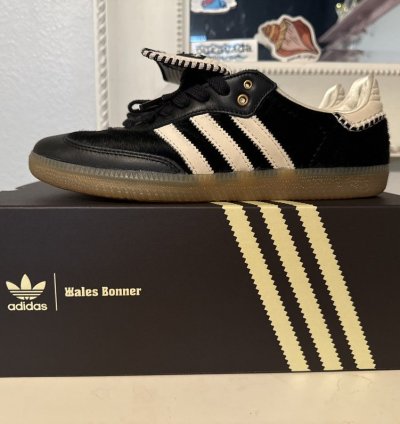 Adidas Wales Bonner Black Pony Fur Sambas