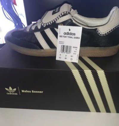 ADIDAS WALES BONNER BLACK PONY TONAL SAMBA SHOES