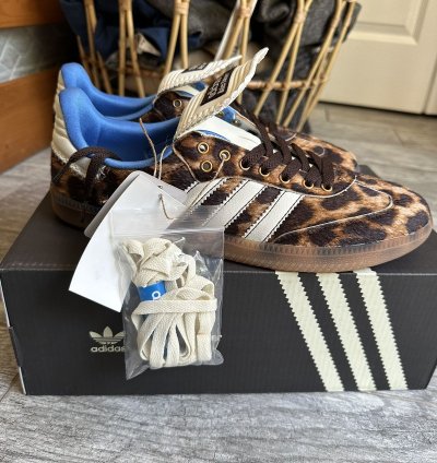 Adidas Wales Bonner Pony Hair Leopard Sambas