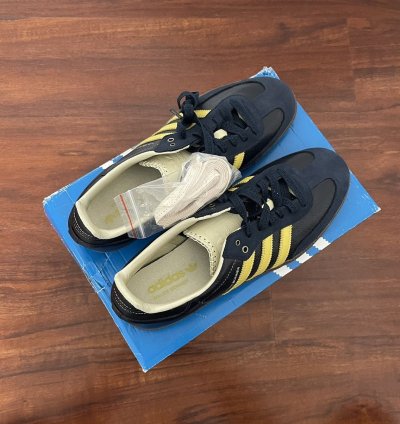Adidas Wales Bonner Samba Collegiate Navy Yellow size 11