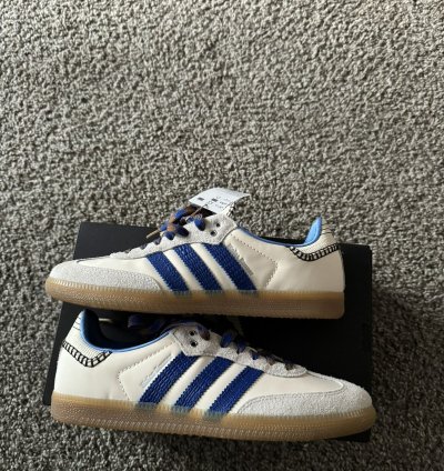 adidas Wales Bonner Samba Nylon Wonder Clay Royal Blue