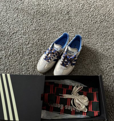 adidas Wales Bonner Samba Nylon Wonder Clay Royal Blue