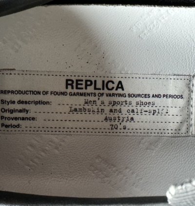 ARTISANAL Hand-Painted Maison Margiela Low Sneakers