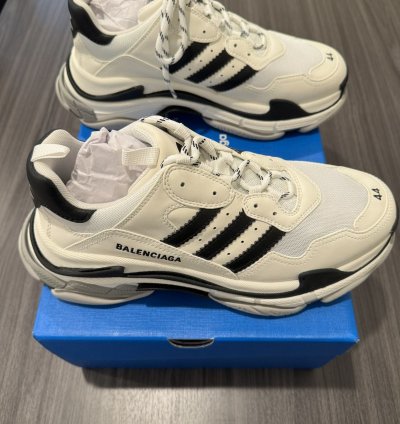 Balenciaga Adidas Triple White Black