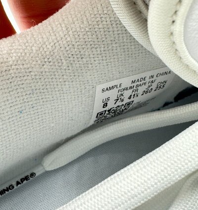BAPE adidas Forum Triple White