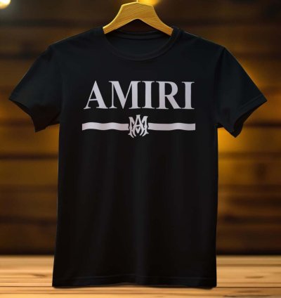 Amiri Line Logo Funny Mens Shirt Size USA