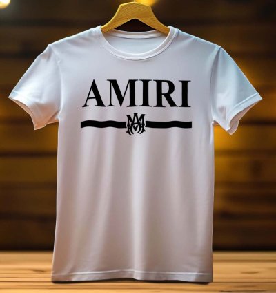 Amiri Line Logo Funny Mens Shirt Size USA