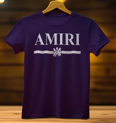 Amiri Line Logo Funny Mens Shirt Size USA