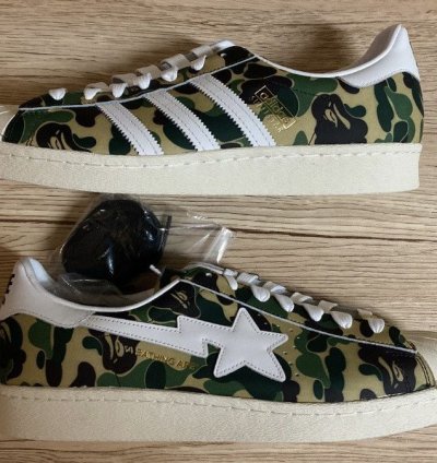 Bape Adidas Superstar ABC Camo Green DS Size 11 280