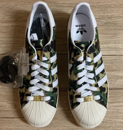 Bape Adidas Superstar ABC Camo Green DS Size 11 280