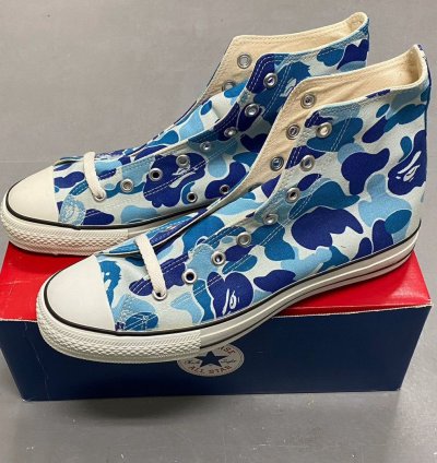 BAPE APE sta hi canvas ABC blue camo