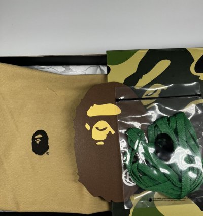 BAPE Bape Sta 1 Green White Red - Size 10