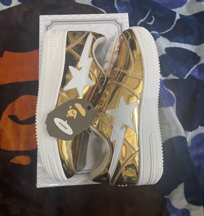 Bape Bapesta Gold Foot soldier