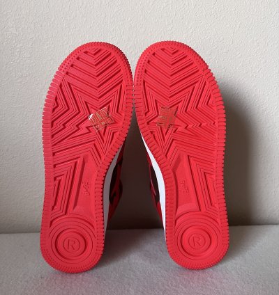 Bape Bapesta Mid M1 in Red