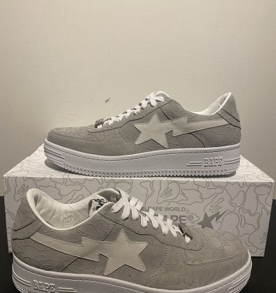 Bape Bapesta Solebox Light Grey