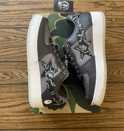 Bape Charcoal Text Code Camo Bapestas