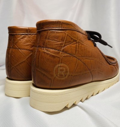 BAPE MANHUNT BROWN CROC SKIN 8 clarks bapesta sta