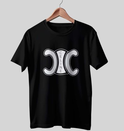Celine Paris Logo Mens Shirt SIze USA