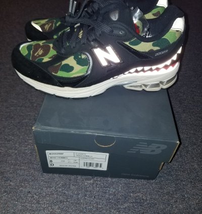 Bape New Balance 2002r Black Camo