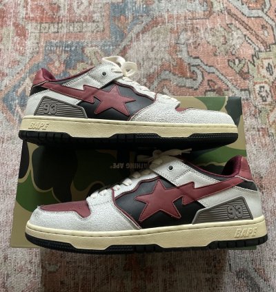 Bape Red Sk8 Sta Sneakers